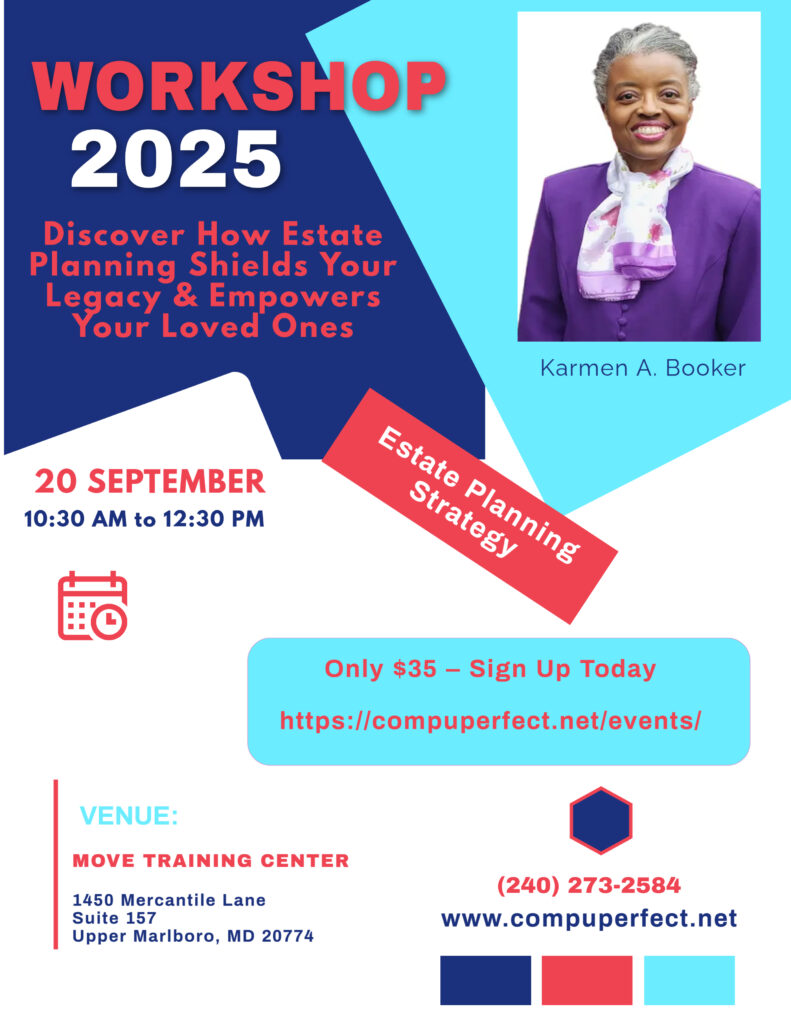 estate planning workshop flyer